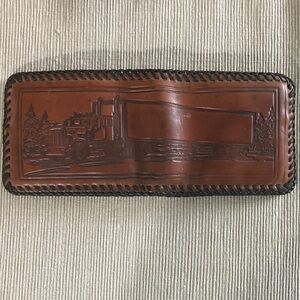 Vintage America Brown Leather Money Holder
